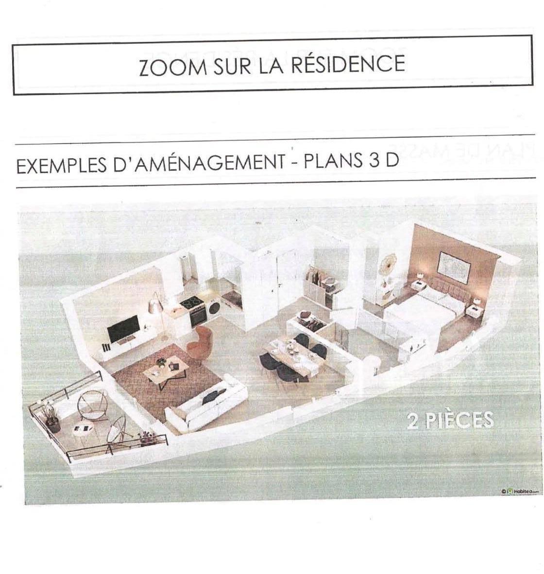 Photo 5 — Appartement 2 pi&egrave;ces de 54<sup>m&sup2;</sup> &agrave; Beausoleil