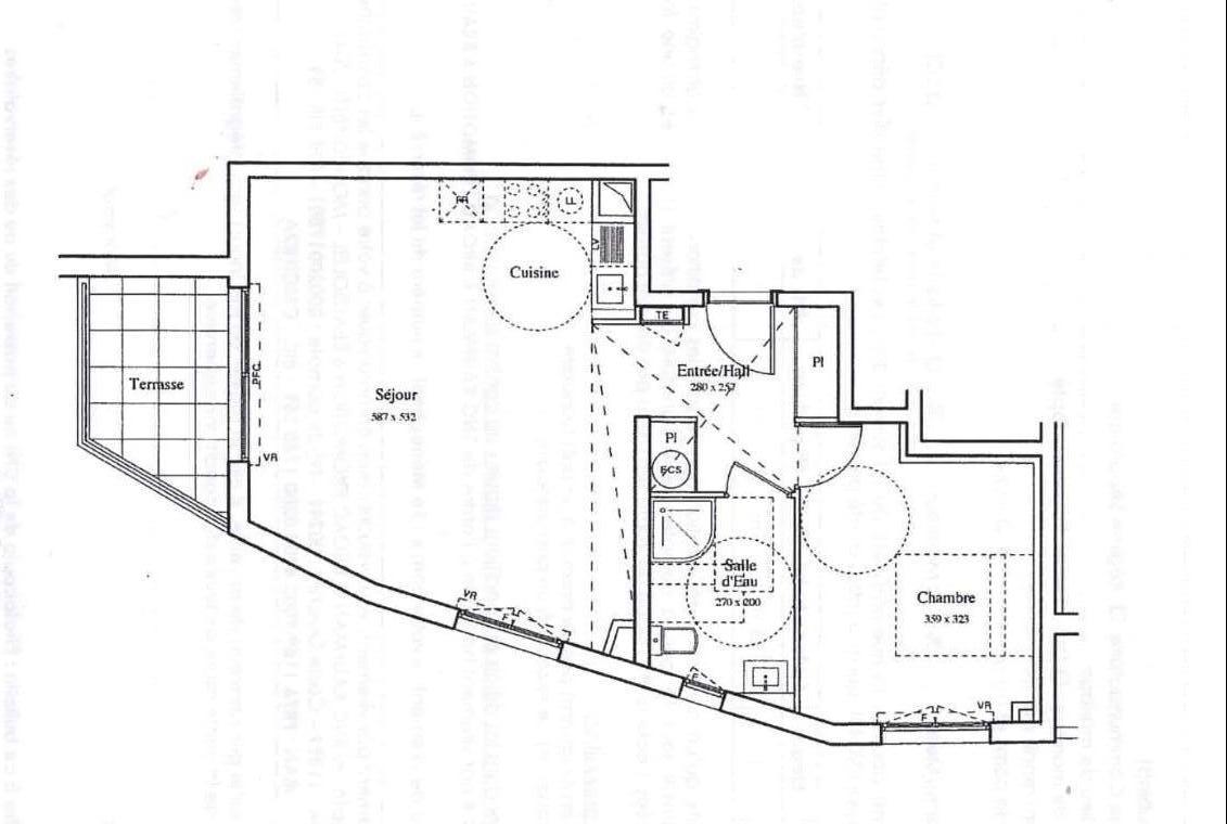 Photo 4 — Appartement 2 pi&egrave;ces de 54<sup>m&sup2;</sup> &agrave; Beausoleil