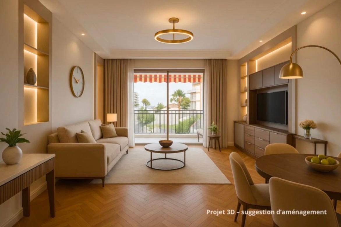 Photo 3 — Appartement 3 pi&egrave;ces de 71<sup>m&sup2;</sup> &agrave; St laurent du var
